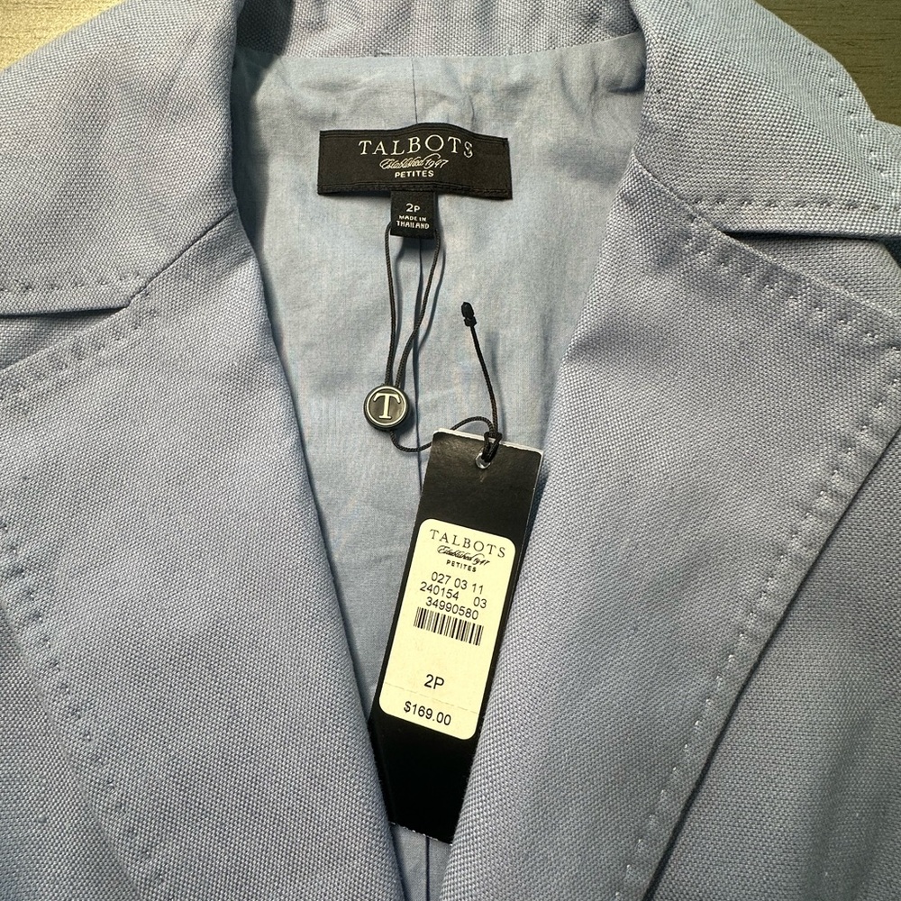 Talbots Women's Sky Blue Blazer jacket - Picture 4 of 11